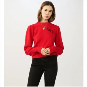 Maje Red Crew Neck Sweater